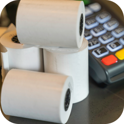 Thermal Paper Receipt Roll 2-1/4" x 50' ( 50 Rolls) (Stand Alone Terminal Receipt Paper)